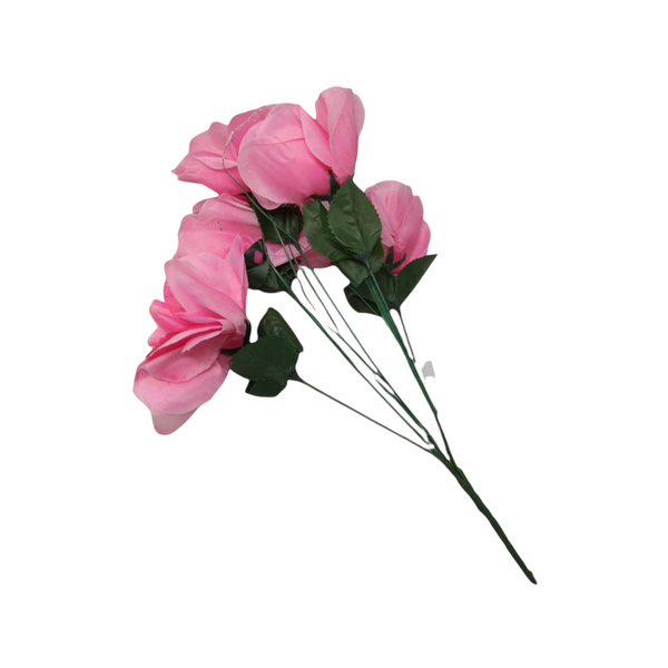 pack 3  Ramo Rosa Naturaleza artificial Flores decoracion 39cm