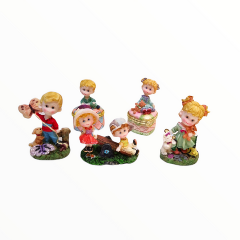 Figura Adorno Decorativo Pequeño Modelos Niños Poliresina