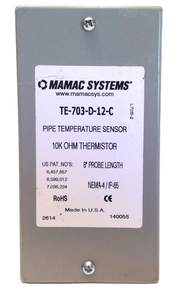 Sensor De Temperatura Termistor 10k Sonda 4 In Con Gabinete
