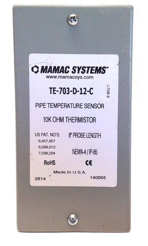 Sensor De Temperatura Termistor 10k Sonda 4 In Con Gabinete