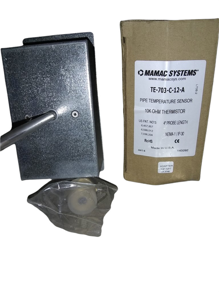 Sensor De Temperatura Termistor 10k Sonda 4 In Con Gabinete