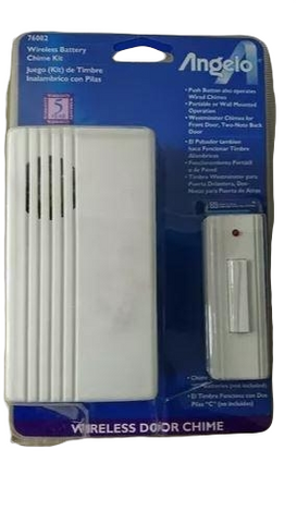 Timbre De Puerta Campana Musical Inalambrico 45m Angelo