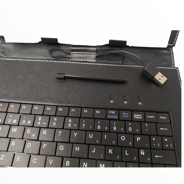 Funda Con Teclado Y Lapiz Para Tablet 10 Shl-48 Universal