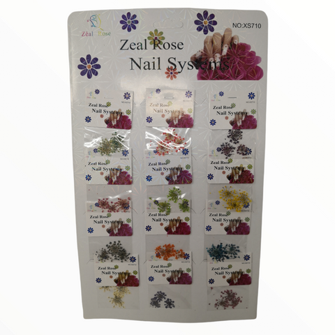 Flores secas decorativas para uñas manualidades 12 pack