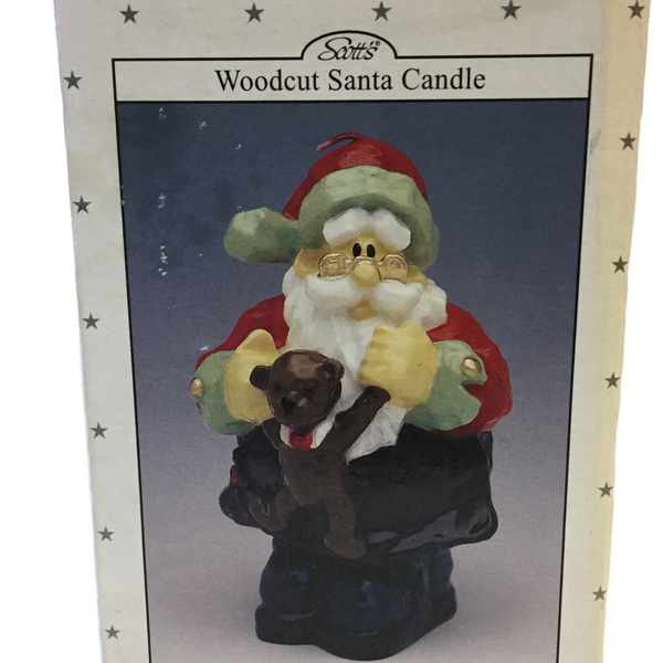 Vela navideña forma de Santa Claus