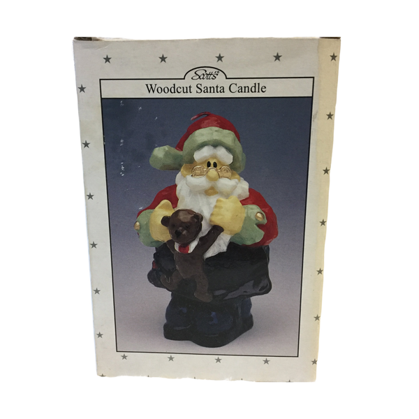 Vela navideña forma de Santa Claus