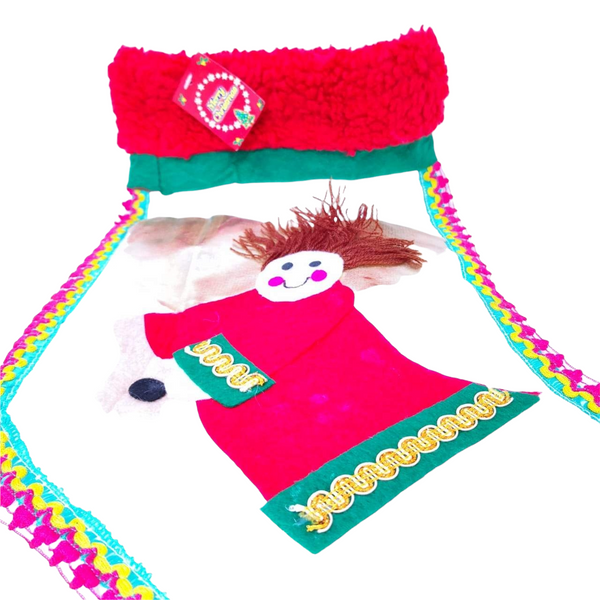 Bota navideña decoración de navidad santa claus 50 cm