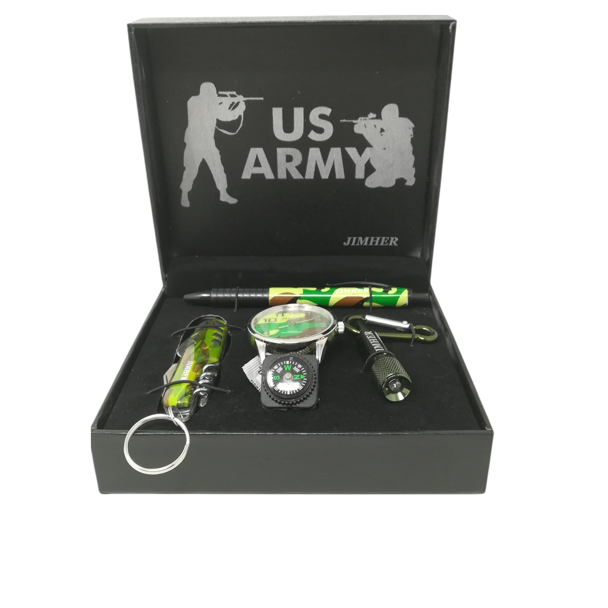Kit reloj caballero PLUMA Y NAVAJA accesorios us army