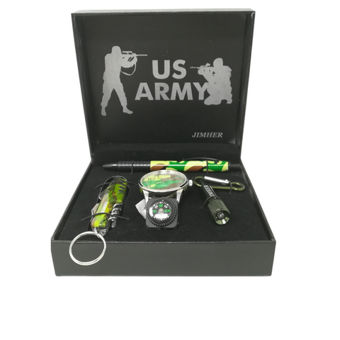 Kit reloj caballero PLUMA Y NAVAJA accesorios us army