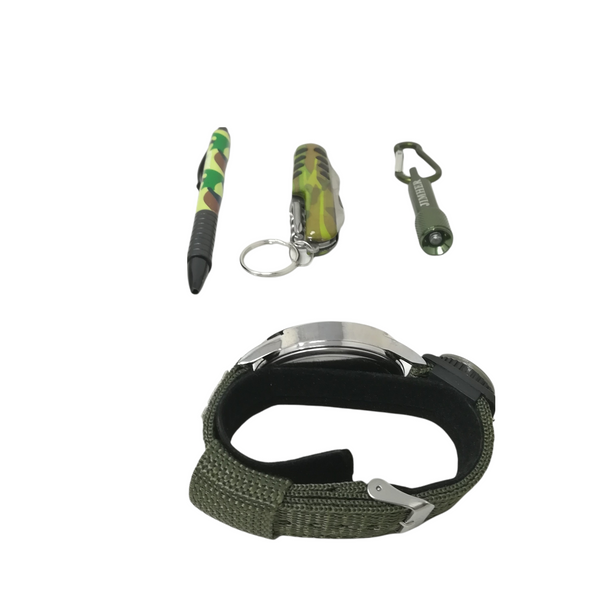 Kit reloj caballero PLUMA Y NAVAJA accesorios us army