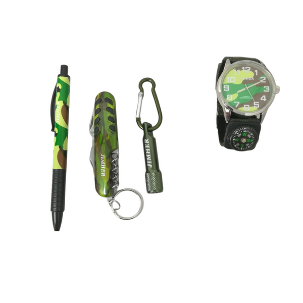 Kit reloj caballero PLUMA Y NAVAJA accesorios us army