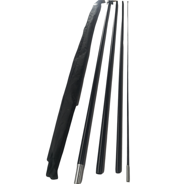 Asta de bandera 4.5m + base estaca