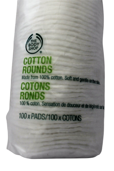 Toalla Almohadilla Algodón Desmaquillante Thebodyshop 600pza