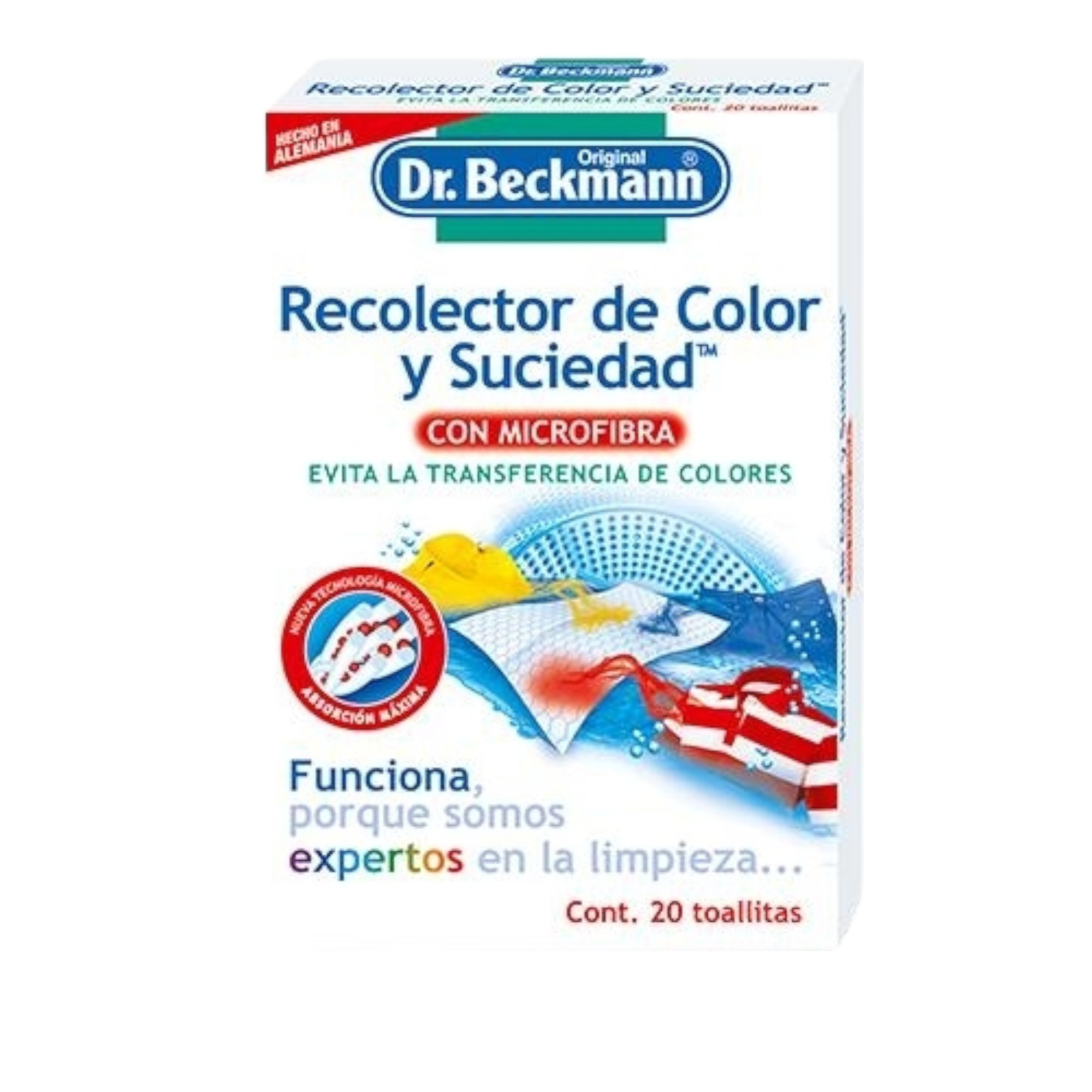individual Toallas Recolectoras Color Y Suciedad Dr Beckmann 20pza