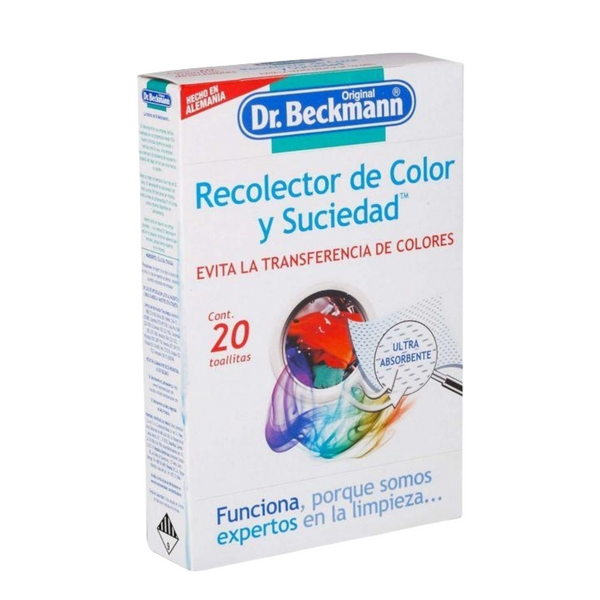 individual Toallas Recolectoras Color Y Suciedad Dr Beckmann 20pza