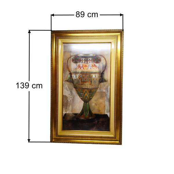 Cuadro Litografia Marco decorativo Champollion Egyptien 77x93