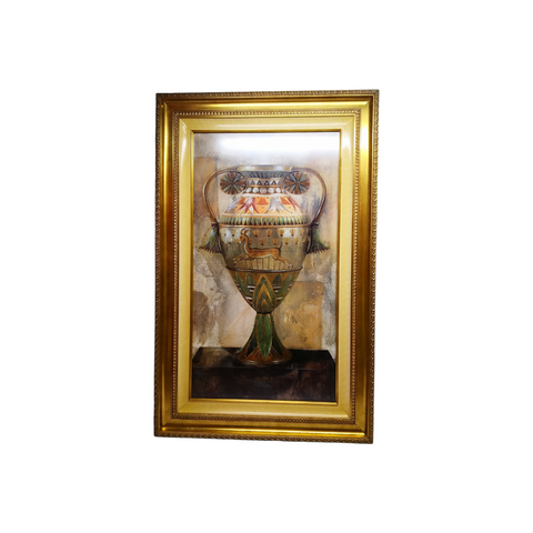 Cuadro Litografia Marco decorativo Champollion Egyptien 77x93