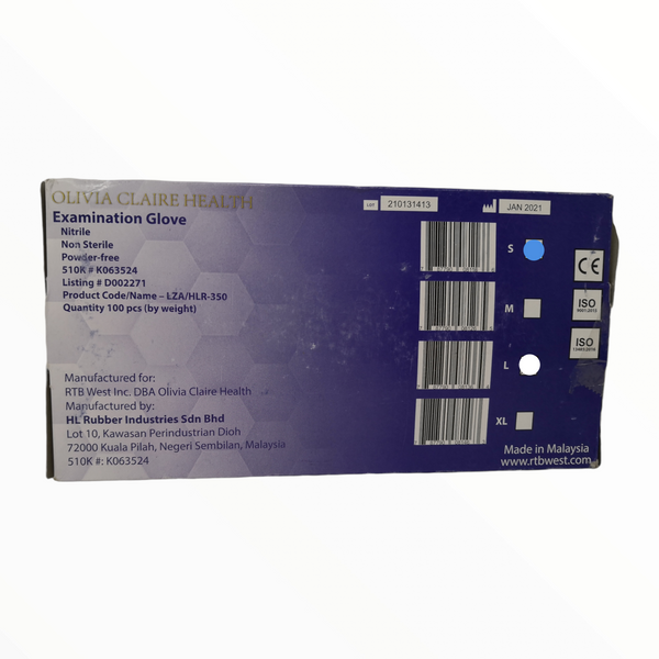 Guantes Nitrilo sin polvo texturizado OCH Caja 100pz