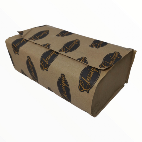 Toalla Papel Seca Mano Kraft un doblez caja 4000pz classique