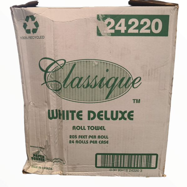 Toalla seca manos Rollo Papel Deluxe Classique 62m Pack 24pz