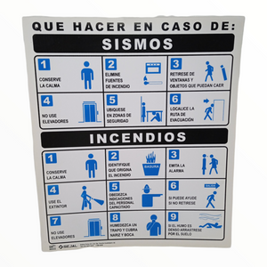 Señalética Varios modelos Carteles 38x30 cm Pack 10pz.
