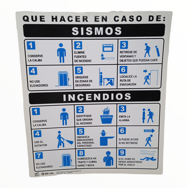 Señalética Varios modelos Carteles 38x30 cm Pack 10pz.