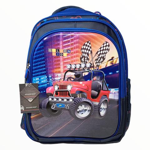 Mochila Infantil Niño Golden Kids Jeep Roja Df8303aa