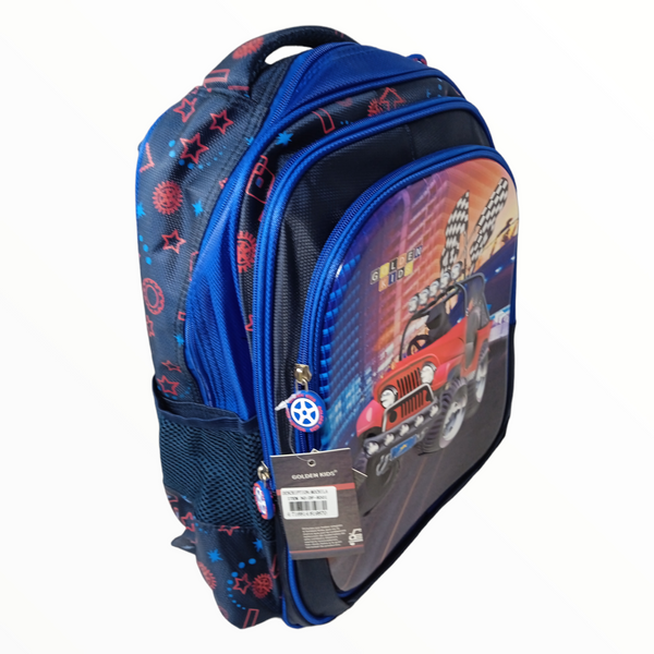 Mochila Infantil Niño Golden Kids Jeep Roja Df8303aa