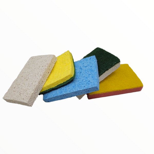 Esponja fibra para Lavar trastes cocina Surtido Pack 6 pza
