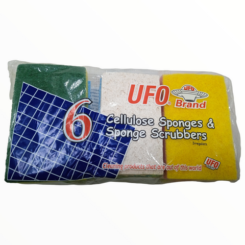 Esponja fibra para Lavar trastes cocina Surtido Pack 6 pza