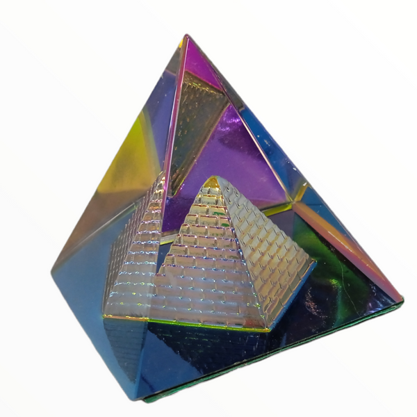 Pirámide decorativa de Cristal  4x3.8 12 Pack