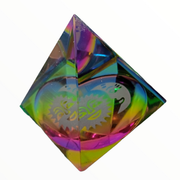 Pirámide decorativa de Cristal  4x3.8 12 Pack