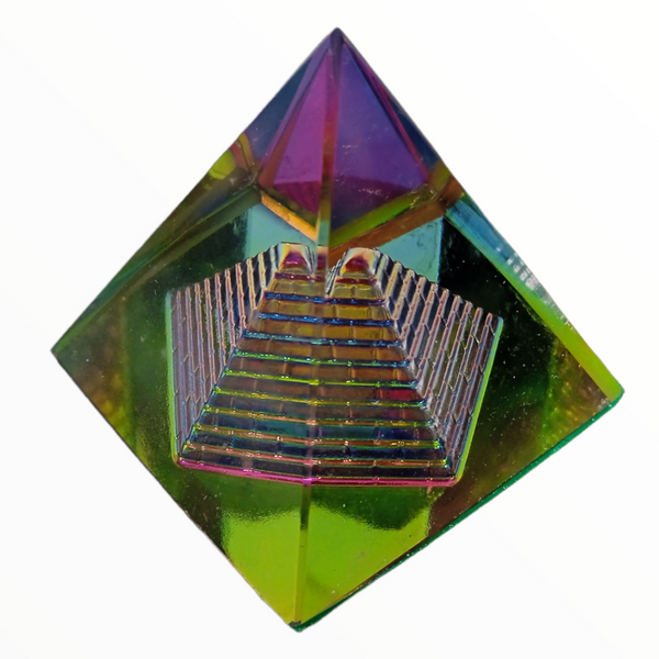 Pirámide decorativa de Cristal  4x3.8 12 Pack