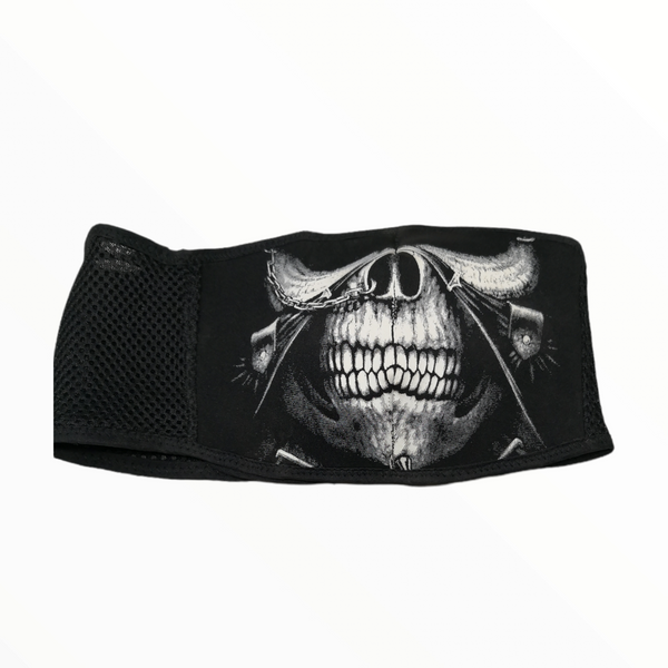 Cubrebocas Moticicleta Moto Biker Diseño Calavera Negro