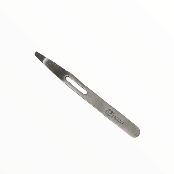 Pinzas saca cejas luccio metálicas Pack 2pzas