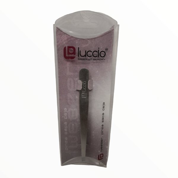 Pinzas saca cejas luccio metálicas Pack 2pzas