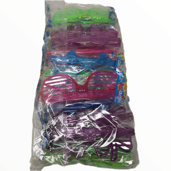 Lentes luminosos neon led Fiesta Disco Disfraz pack 12pz
