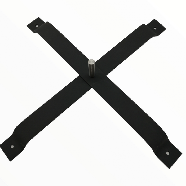 Asta de bandera 3.5m + base cruceta + pivote giratorio premium