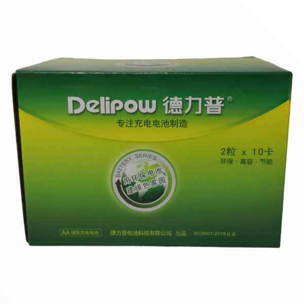 Batería Pila AA recargable 600mah Delipow Pack 20 pz mayoreo