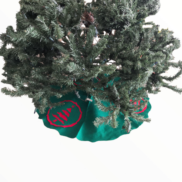Pie Base Árbol Navideño Tapete Navidad Santa Treasures 86cm