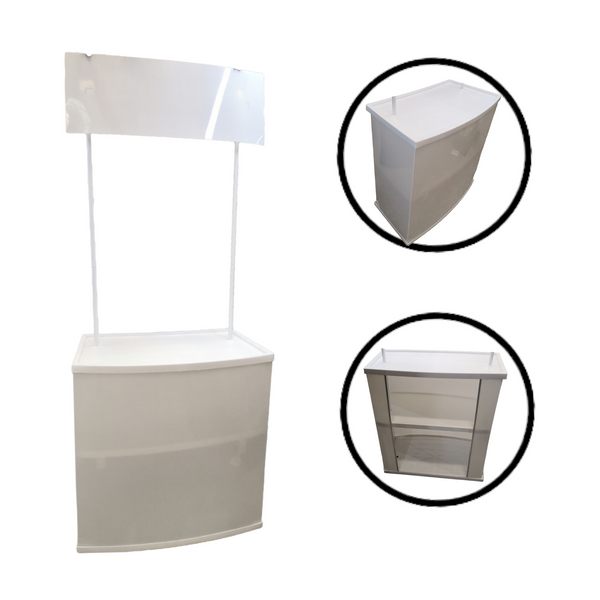 1.1 Demo stand Modulo Portatil Plastico PVC Sin Publicidad