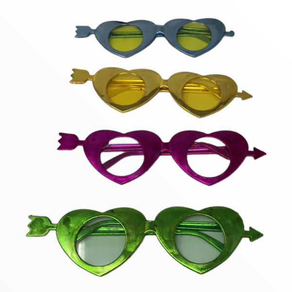 Lentes Fiesta plástico Halloween Año Nuevo Neon Pack 12 pzs