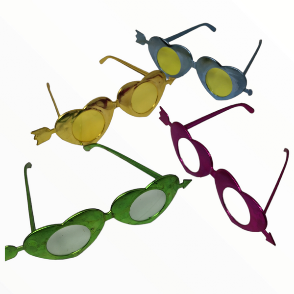 Lentes Fiesta plástico Halloween Año Nuevo Neon Pack 12 pzs