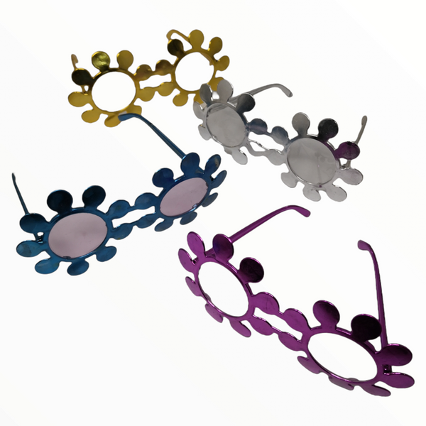 Lentes Fiesta plástico Halloween Año Nuevo Neon Pack 12 pzs