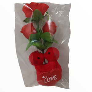 Caja Osos Juntos Besucon Flor Arriba San Valentin