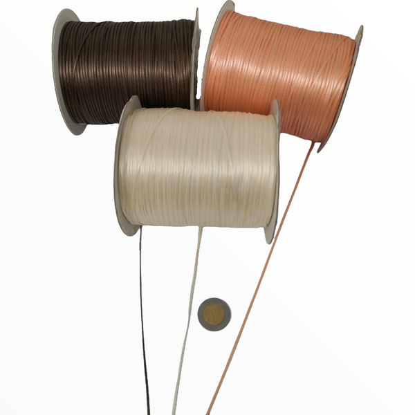 Rollo Liston 1/16" 500Yd Color A elegir Satin Nylon Popotillo