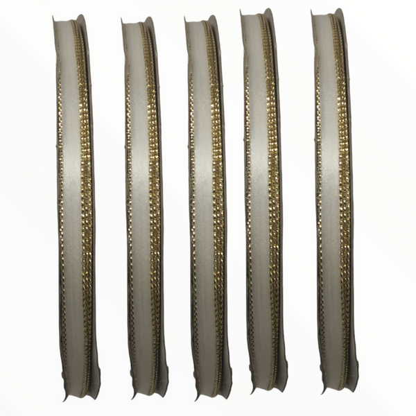 Rollo Liston 6.5mm 45m color Satin Nylon Popotillo 10pz