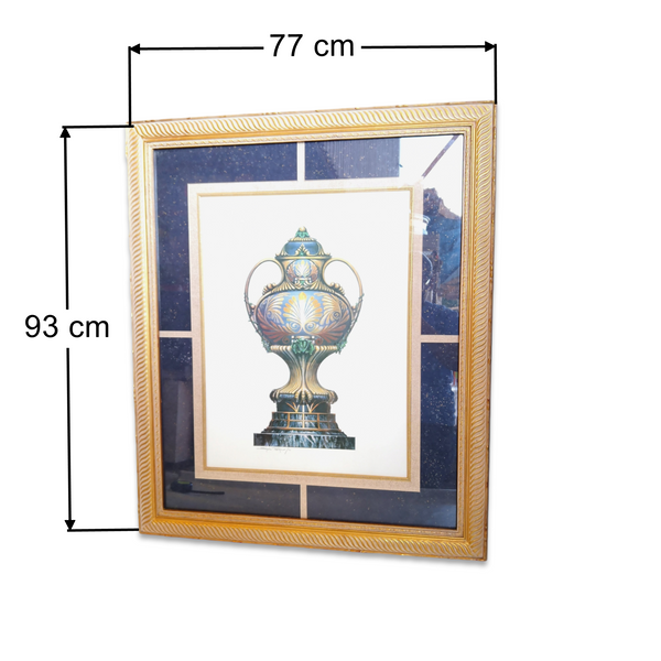 Cuadro Decorativo Litografia Urnas Steve Butler Marco Madera