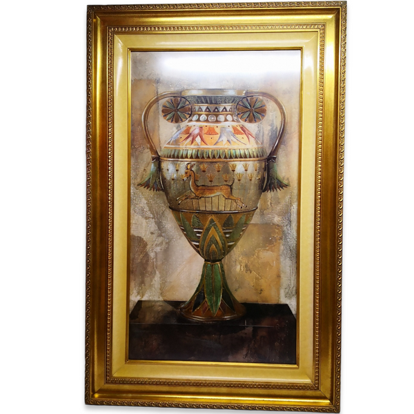 Cuadro Litografia Marco decorativo Champollion Egyptien 77x93