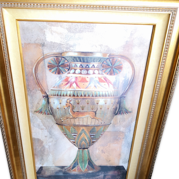 Cuadro Litografia Marco decorativo Champollion Egyptien 77x93